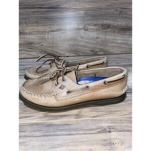 Sperry Womens A/O 2-Eye Boat‎ Shoe, Nutmeg, Sz 6.5